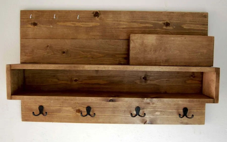 Flip-Down Coat Rack, Woodworking Project