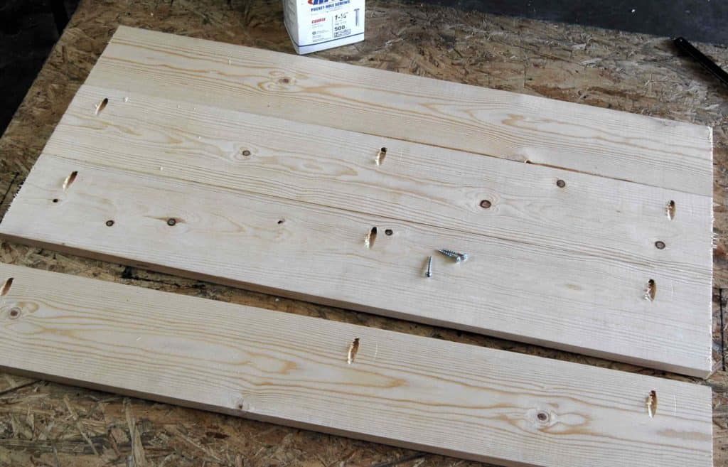 Edge joining boards store with kreg jig