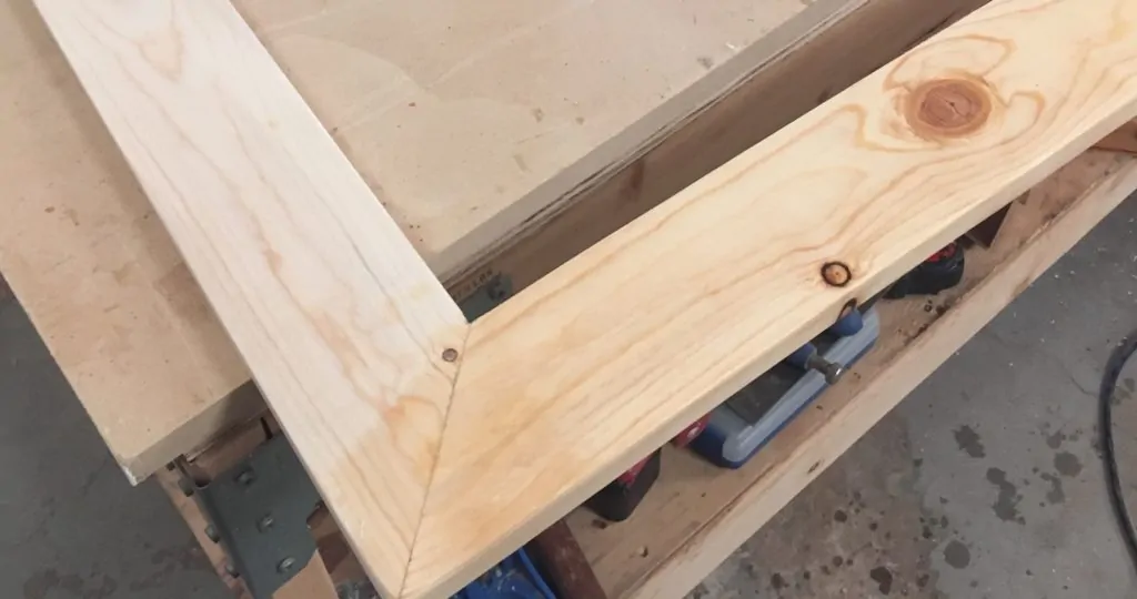 Angled Miter Saw Cut