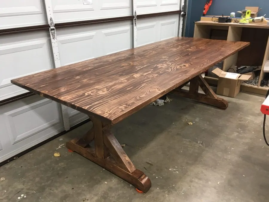 Finished and Stained Table