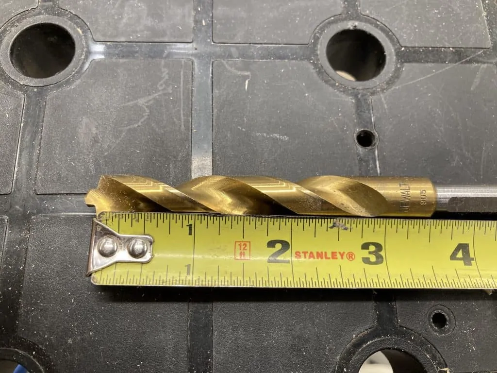 Drill Bit Length is 3.5"