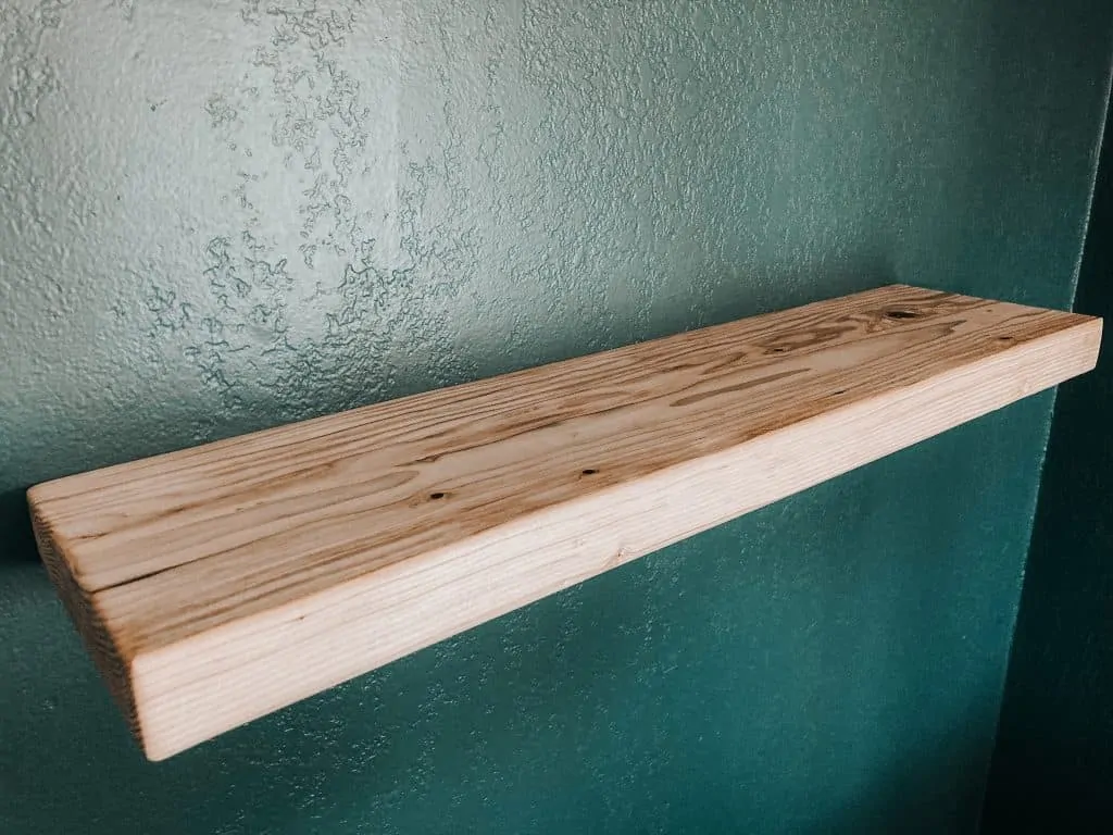 2x4 DIY Floating Shelf