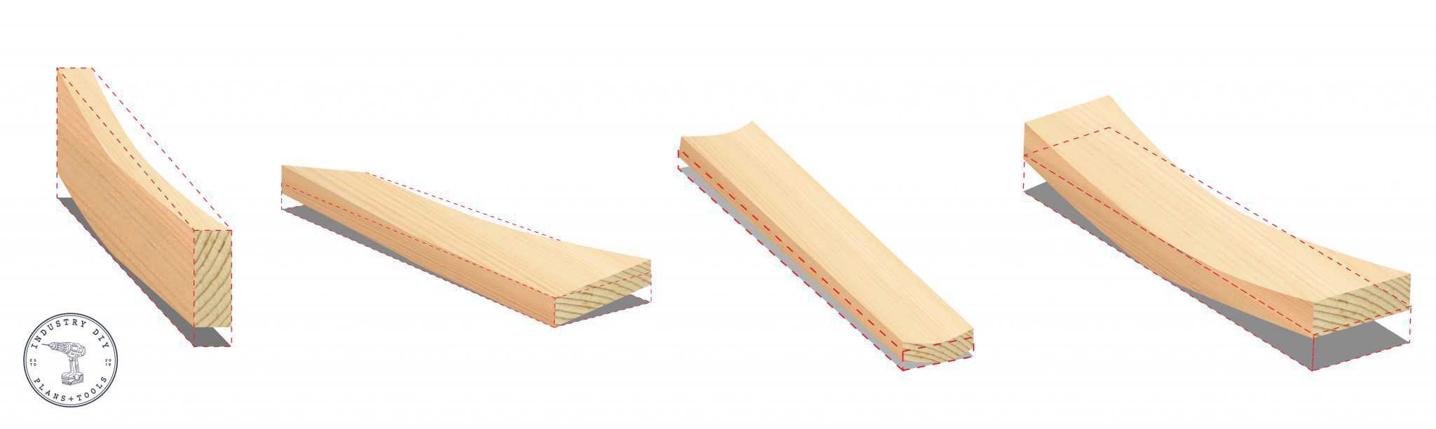 How To Straighten A Warped Wood 2x4 Board Industry DIY