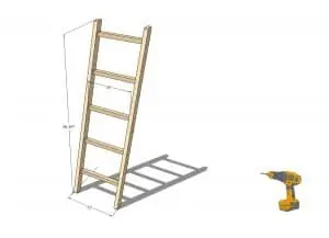 diy blanket ladder feature image
