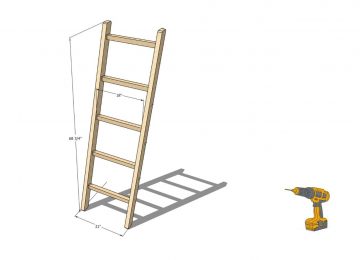 DIY Blanket Ladder 2×4 – Easy Project