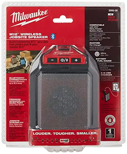 Milwaukee 2592-20 M12 Wireless Jobsite Speaker
